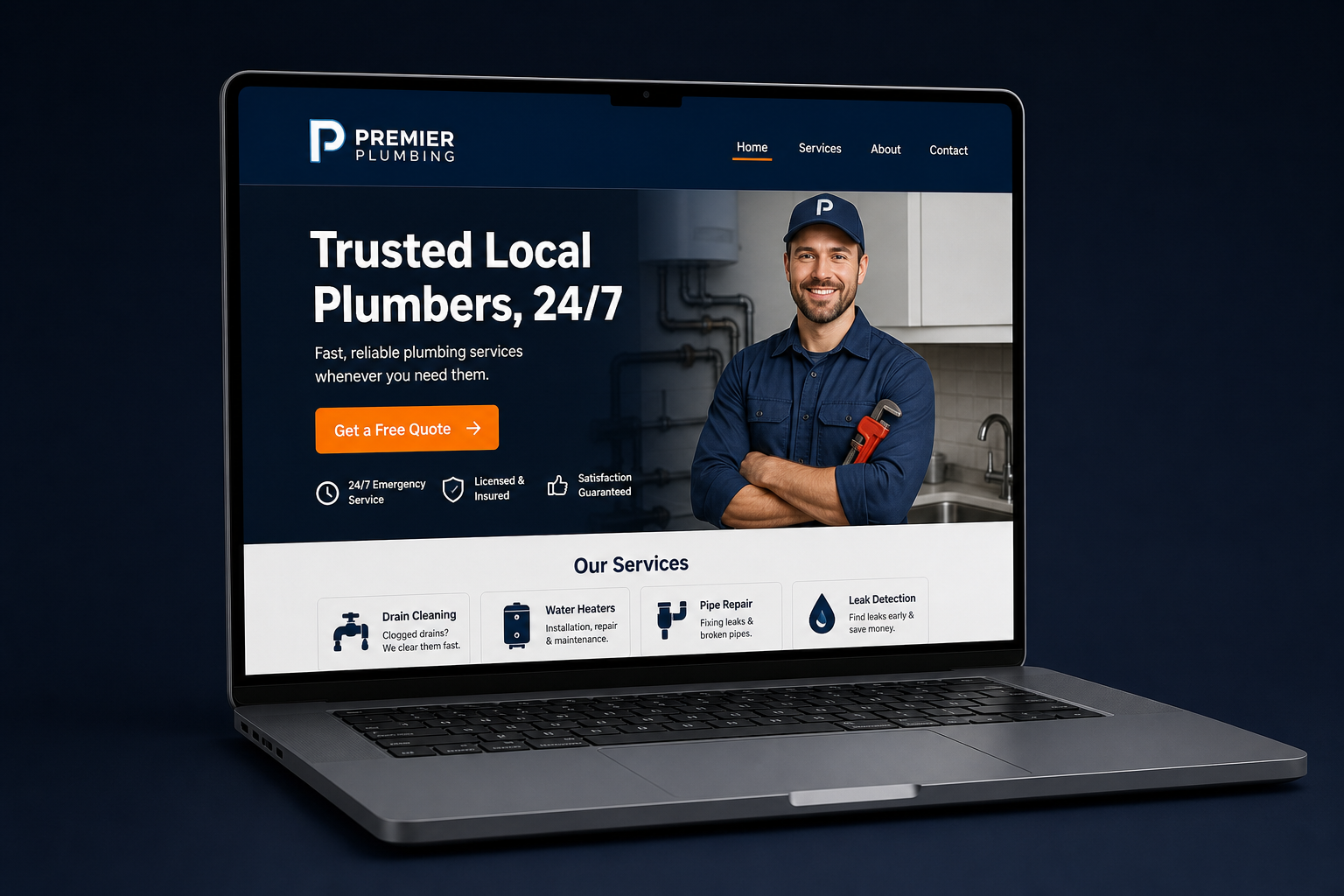 Plumbing website preview